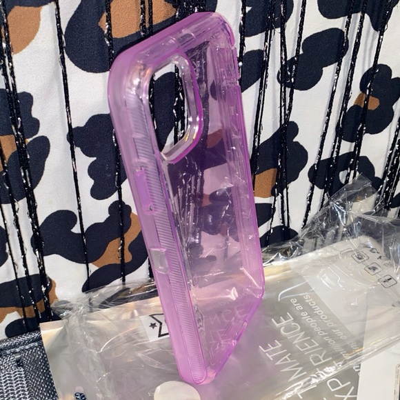 IPHONE 11 PRO MAX PRETTY CLEAR LITE PURPLE PROTECTIVE CASE - Picture 1 of 5